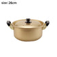 Junshusan Aji-zukushi Aluminum Double-Handled Pot – Lightweight and Easy to Handle, Ideal for Stews and Soups, Durable (Gas Use Only), Made in Japan