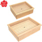 Neta box with lid,With  Perforated stainless steel bat, Prevent the toppings from drying out　made in Japan