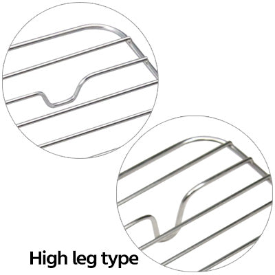 Square bat net, different leg heights
